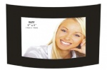 curved glass photo frame